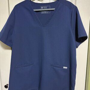 Figs Casma Top Navy XL